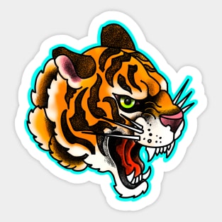 Angry tiger Sticker